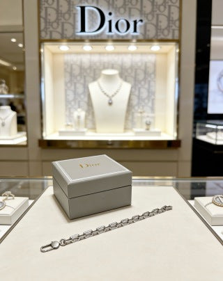Dior CD Signature Geometric Link Bracelet