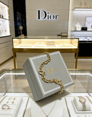 Dior Gold CD Chain Link Bracelet