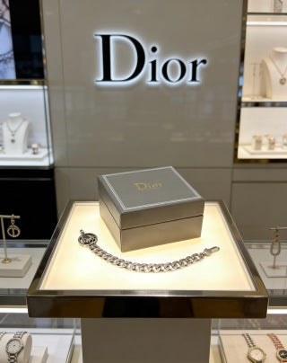 Dior Oblique Woven Chain Link Bracelet