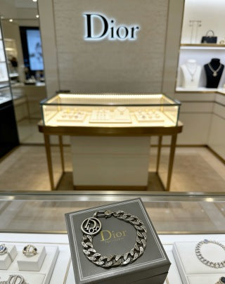 Dior Oblique Woven Chain Link Bracelet