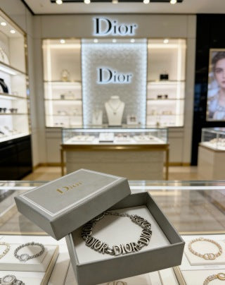 Dior Heritage Letter Charm Chain Bracelet