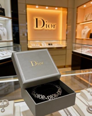 Dior Heritage Letter Charm Chain Bracelet