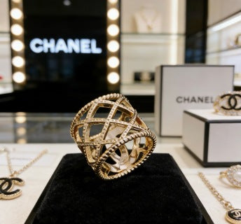 CHANEL Infinite Bloom CC Statement Ring
