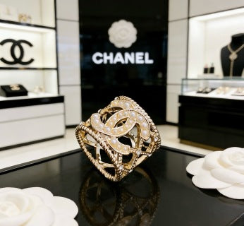 CHANEL Infinite Bloom CC Statement Ring