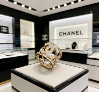 CHANEL Infinite Bloom CC Statement Ring