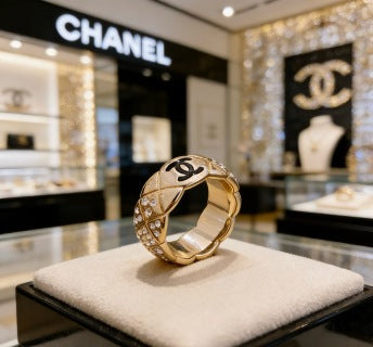 CHANEL Celestial Curve CC Statement Ring