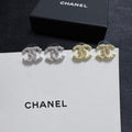 CHANEL Radiant Loop CC Stud Earrings
