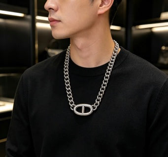 Hermès Bold Oval Link Chain Necklace