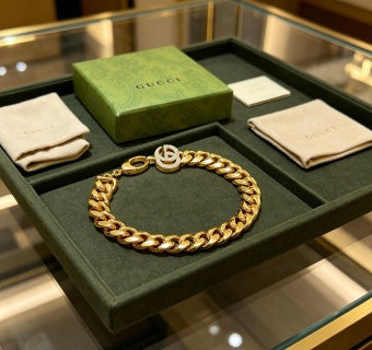 Gucci Interlocking G Chunky Chain Link Bracelet