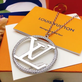 Louis Vuitton Circle Signature Pendant Necklace