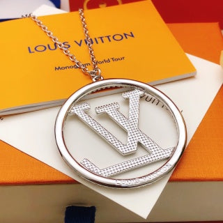 Louis Vuitton Circle Signature Pendant Necklace