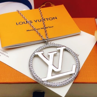 Louis Vuitton Circle Signature Pendant Necklace