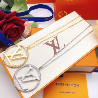 Louis Vuitton Circle Signature Pendant Necklace