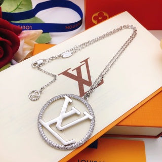 Louis Vuitton Circle Signature Pendant Necklace