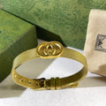 Gucci Interlocking G Mesh Texture Cuff Bracelet