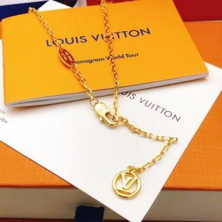 Louis Vuitton Circle Signature Pendant Necklace