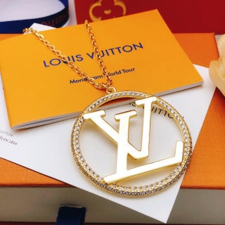 Louis Vuitton Circle Signature Pendant Necklace