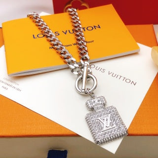 Louis Vuitton Signature Lock Chain Necklace