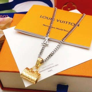 Louis Vuitton Mini Trunk Pendant Necklace