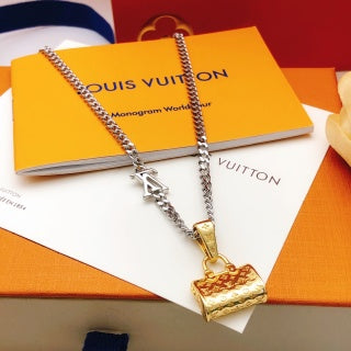 Louis Vuitton Mini Trunk Pendant Necklace