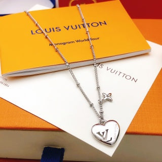 Louis Vuitton Heart Lock Pendant Necklace
