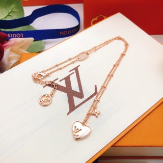 Louis Vuitton Heart Lock Pendant Necklace