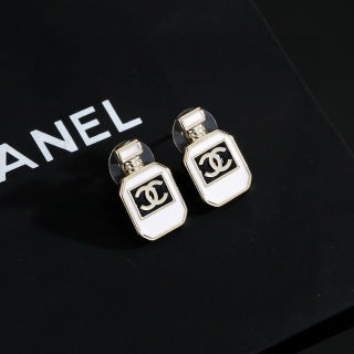 CHANEL Signature Perfume Bottle Stud Earrings