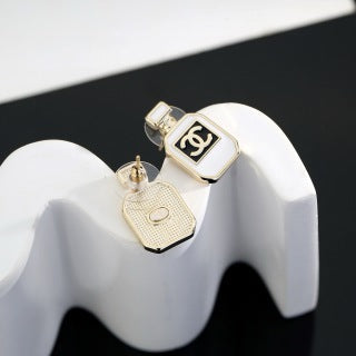 CHANEL Signature Perfume Bottle Stud Earrings