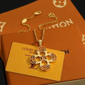Louis Vuitton Blossom Layered Flower Pendant Necklace