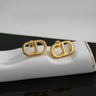 Dior Liora CD Oval Stud Earrings
