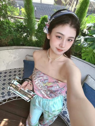 Dior Liora Pearl Letter Pendant Necklace