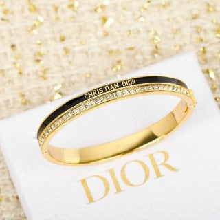 Dior Liora Crystal Edge Open Cuff Bracelet