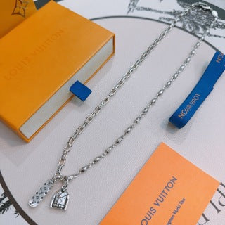 Louis Vuitton Monogram Charm Link Necklace