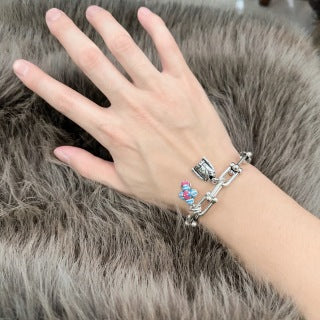 Louis Vuitton Explorer Link Charm Bracelet