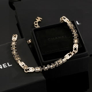 Chanel Elegant Letter Charm Chain Necklace