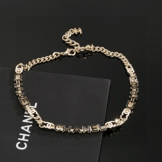Chanel Elegant Letter Charm Chain Necklace