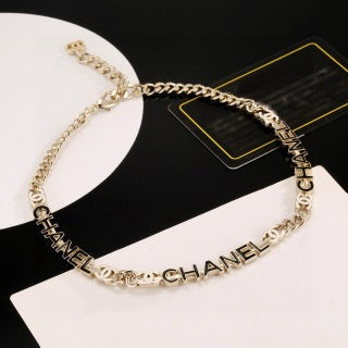 Chanel Elegant Letter Charm Chain Necklace