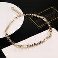 Chanel Elegant Letter Charm Chain Necklace