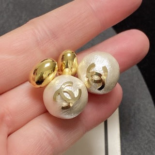 Chanel Timeless Pearl Sphere Earrings
