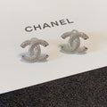 Chanel Elegant Crystal Double C Earrings