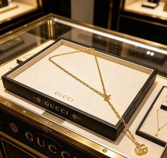 Gucci Interlocking G Delicate Chain Pendant Necklace