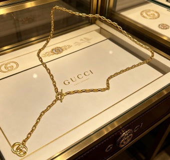 Gucci Interlocking G Delicate Chain Pendant Necklace