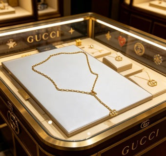 Gucci Interlocking G Delicate Chain Pendant Necklace