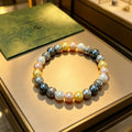 Gucci Multicolor Pearl Bead Interlocking G Bracelet