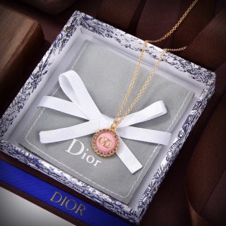 Dior Liora Crystal Medallion Pendant Necklace