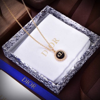 Dior Liora Crystal Medallion Pendant Necklace
