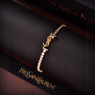 YSL Radiant Pavé Chain Bracelet