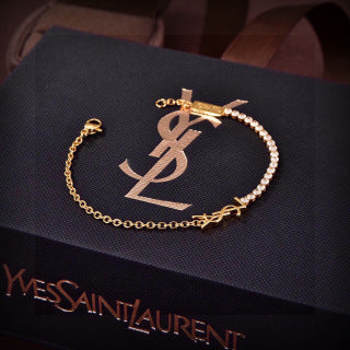YSL Radiant Pavé Chain Bracelet