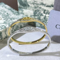 Dior Liora Crystal CD Oval Cuff Bracelet