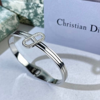 Dior Liora Crystal CD Oval Cuff Bracelet